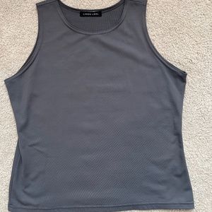 Grey Linda Leal sleeveless shell/base layer/tank